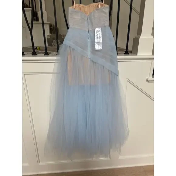 BCBGMAXAZRIA Women's Skyway Strapless Tulle Gown Long Evening Dress Size 2 - Picture 6 of 9